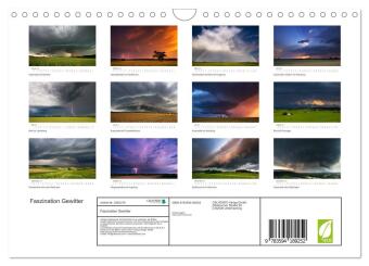 Faszination Gewitter (Wandkalender 2027 DIN A4 quer), CALVENDO Monatskalender