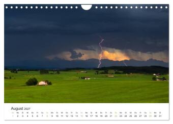 Faszination Gewitter (Wandkalender 2027 DIN A4 quer), CALVENDO Monatskalender