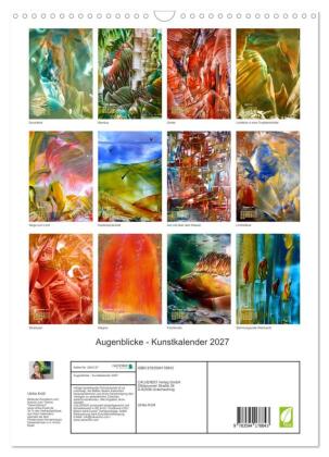 Augenblicke - Kunstkalender 2027 (Wandkalender 2027 DIN A3 hoch), CALVENDO Monatskalender