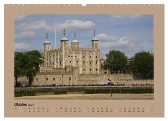 London (hochwertiger Premium Wandkalender 2027 DIN A2 quer), Kunstdruck in Hochglanz