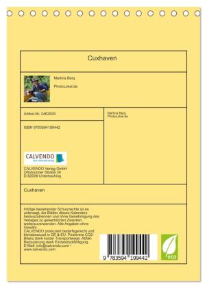 Cuxhaven (Tischkalender 2027 DIN A5 hoch), CALVENDO Monatskalender
