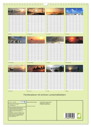 Familienplaner mit schönen Landschaftsbildern (Wandkalender 2027 DIN A3 hoch), CALVENDO Monatskalender