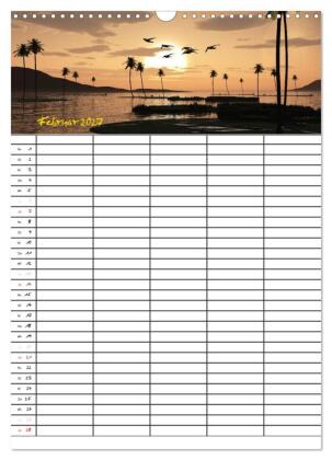 Familienplaner mit schönen Landschaftsbildern (Wandkalender 2027 DIN A3 hoch), CALVENDO Monatskalender