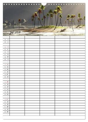 Familienplaner mit schönen Landschaftsbildern (Wandkalender 2027 DIN A3 hoch), CALVENDO Monatskalender