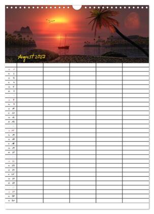 Familienplaner mit schönen Landschaftsbildern (Wandkalender 2027 DIN A3 hoch), CALVENDO Monatskalender