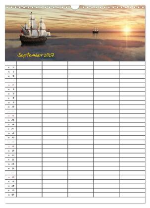 Familienplaner mit schönen Landschaftsbildern (Wandkalender 2027 DIN A3 hoch), CALVENDO Monatskalender