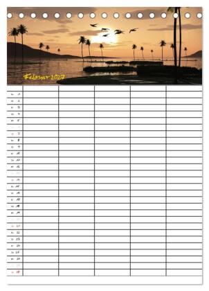 Familienplaner mit schönen Landschaftsbildern (Tischkalender 2027 DIN A5 hoch), CALVENDO Monatskalender