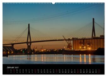 Mein Hamburg (hochwertiger Premium Wandkalender 2027 DIN A2 quer), Kunstdruck in Hochglanz