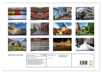 Herforder Ansichten (hochwertiger Premium Wandkalender 2027 DIN A2 quer), Kunstdruck in Hochglanz