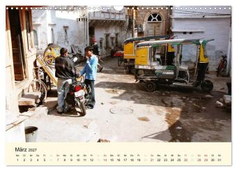 Alltagsleben in Indien (Wandkalender 2027 DIN A3 quer), CALVENDO Monatskalender