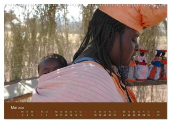 Namibia - faszinierende Menschen und Tiere (hochwertiger Premium Wandkalender 2027 DIN A2 quer), Kunstdruck in Hochglanz