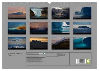 Grönland by André Poling (hochwertiger Premium Wandkalender 2027 DIN A2 quer), Kunstdruck in Hochglanz
