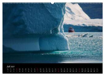 Grönland by André Poling (hochwertiger Premium Wandkalender 2027 DIN A2 quer), Kunstdruck in Hochglanz