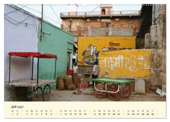Alltagsleben in Indien (hochwertiger Premium Wandkalender 2027 DIN A2 quer), Kunstdruck in Hochglanz