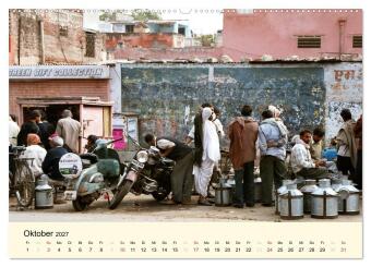 Alltagsleben in Indien (hochwertiger Premium Wandkalender 2027 DIN A2 quer), Kunstdruck in Hochglanz