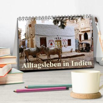 Alltagsleben in Indien (Tischkalender 2027 DIN A5 quer), CALVENDO Monatskalender
