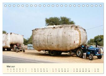 Alltagsleben in Indien (Tischkalender 2027 DIN A5 quer), CALVENDO Monatskalender