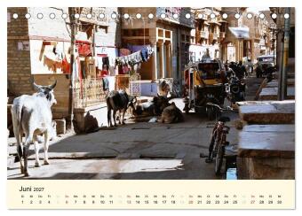 Alltagsleben in Indien (Tischkalender 2027 DIN A5 quer), CALVENDO Monatskalender