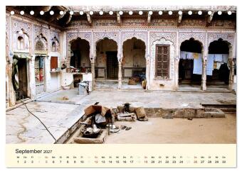 Alltagsleben in Indien (Tischkalender 2027 DIN A5 quer), CALVENDO Monatskalender