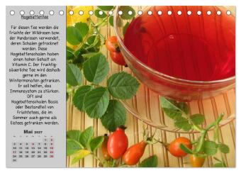 Eine kleine Teekunde - Zwölf Teesorten im Porträt (Tischkalender 2027 DIN A5 quer), CALVENDO Monatskalender
