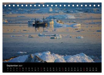 Grönland by André Poling (Tischkalender 2027 DIN A5 quer), CALVENDO Monatskalender