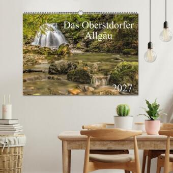 Das Oberstdorfer Allgäu (Wandkalender 2027 DIN A2 quer), CALVENDO Monatskalender