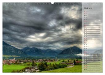 Das Oberstdorfer Allgäu (Wandkalender 2027 DIN A2 quer), CALVENDO Monatskalender
