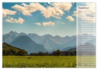 Das Oberstdorfer Allgäu (Wandkalender 2027 DIN A2 quer), CALVENDO Monatskalender