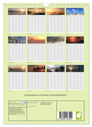 Familienplaner mit schönen Landschaftsbildern (Wandkalender 2027 DIN A4 hoch), CALVENDO Monatskalender