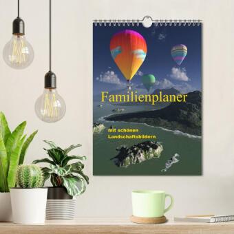 Familienplaner mit schönen Landschaftsbildern (Wandkalender 2027 DIN A4 hoch), CALVENDO Monatskalender