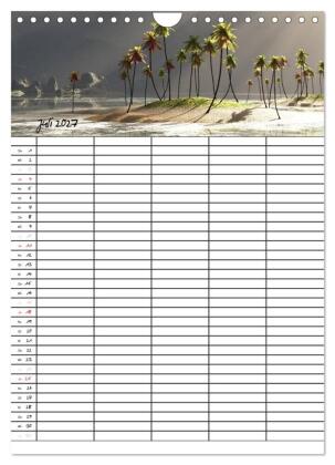 Familienplaner mit schönen Landschaftsbildern (Wandkalender 2027 DIN A4 hoch), CALVENDO Monatskalender