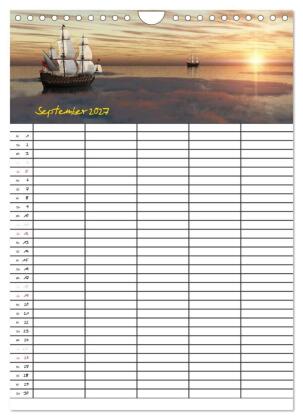 Familienplaner mit schönen Landschaftsbildern (Wandkalender 2027 DIN A4 hoch), CALVENDO Monatskalender