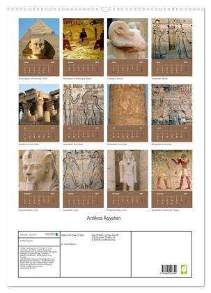 Antikes Ägypten (Wandkalender 2027 DIN A2 hoch), CALVENDO Monatskalender