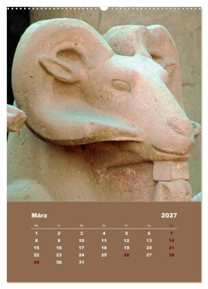 Antikes Ägypten (Wandkalender 2027 DIN A2 hoch), CALVENDO Monatskalender