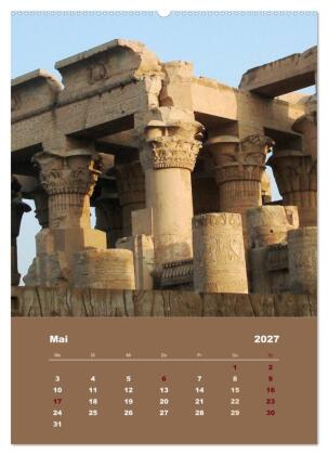 Antikes Ägypten (Wandkalender 2027 DIN A2 hoch), CALVENDO Monatskalender