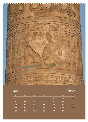 Antikes Ägypten (Wandkalender 2027 DIN A2 hoch), CALVENDO Monatskalender