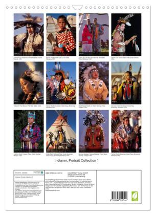Indianer, Portrait Collection 1 (Wandkalender 2027 DIN A3 hoch), CALVENDO Monatskalender