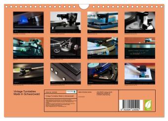 Vintage Turntables Made In Schwarzwald (Wandkalender 2027 DIN A4 quer), CALVENDO Monatskalender