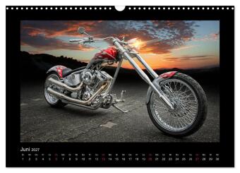 Motorrad-Träume - Chopper und Custombikes (Wandkalender 2027 DIN A3 quer), CALVENDO Monatskalender