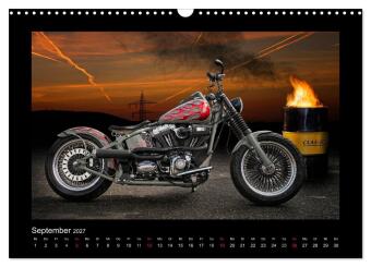 Motorrad-Träume - Chopper und Custombikes (Wandkalender 2027 DIN A3 quer), CALVENDO Monatskalender