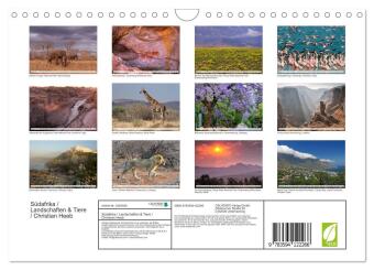 Südafrika / Landschaften & Tiere / Christian Heeb (Wandkalender 2027 DIN A4 quer), CALVENDO Monatskalender