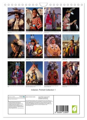 Indianer, Portrait Collection 1 (Wandkalender 2027 DIN A4 hoch), CALVENDO Monatskalender