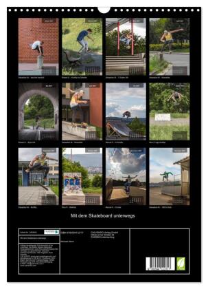 Mit dem Skateboard unterwegs (Wandkalender 2027 DIN A3 hoch), CALVENDO Monatskalender