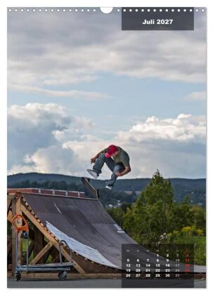Mit dem Skateboard unterwegs (Wandkalender 2027 DIN A3 hoch), CALVENDO Monatskalender
