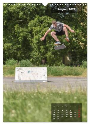 Mit dem Skateboard unterwegs (Wandkalender 2027 DIN A3 hoch), CALVENDO Monatskalender