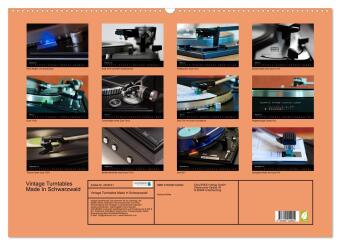Vintage Turntables Made In Schwarzwald (Wandkalender 2027 DIN A2 quer), CALVENDO Monatskalender
