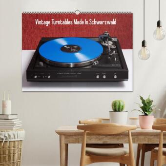Vintage Turntables Made In Schwarzwald (Wandkalender 2027 DIN A2 quer), CALVENDO Monatskalender