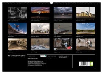 it's SKATEBOARDING (hochwertiger Premium Wandkalender 2027 DIN A2 quer), Kunstdruck in Hochglanz