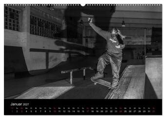 it's SKATEBOARDING (hochwertiger Premium Wandkalender 2027 DIN A2 quer), Kunstdruck in Hochglanz