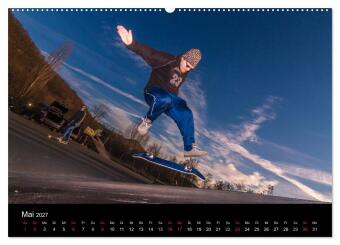 it's SKATEBOARDING (hochwertiger Premium Wandkalender 2027 DIN A2 quer), Kunstdruck in Hochglanz